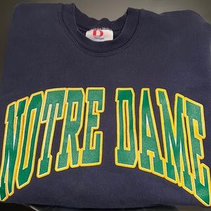 Vintage Notre Dame Navy Blue Sweatshirt Size M